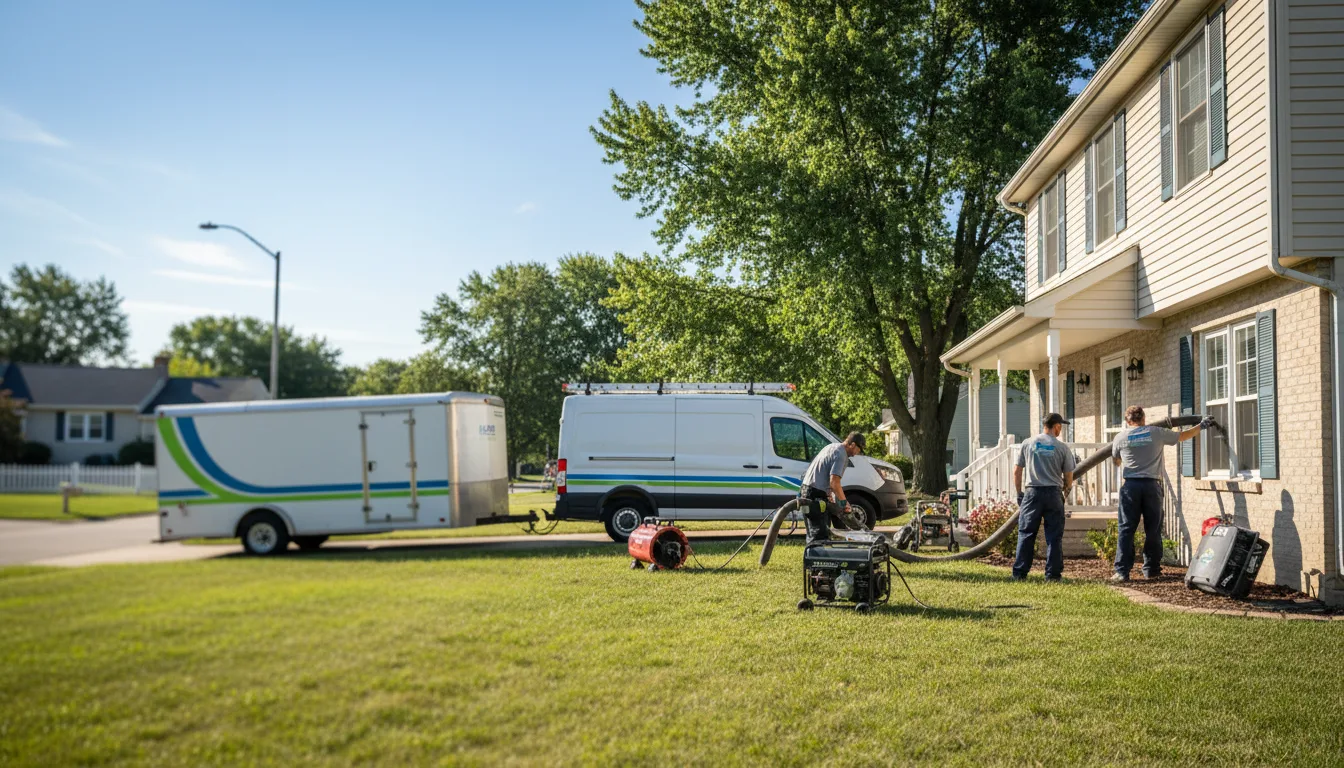 Flooded Basement Restoration And Cleanup With Repair in Brighton, IA near me